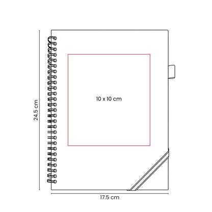 Libreta agendario borges – artículo promocional personalizado en Monterrey | PROMOTIENDA