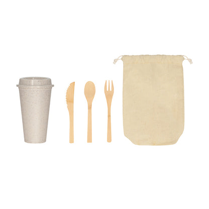 TOBALÁ CUTLERY AND GLASS SET