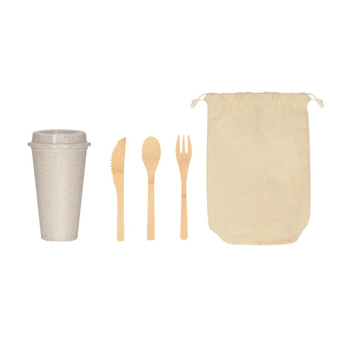 TOBALÁ CUTLERY AND GLASS SET