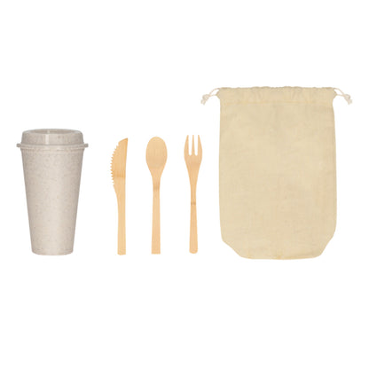 TOBALÁ CUTLERY AND GLASS SET