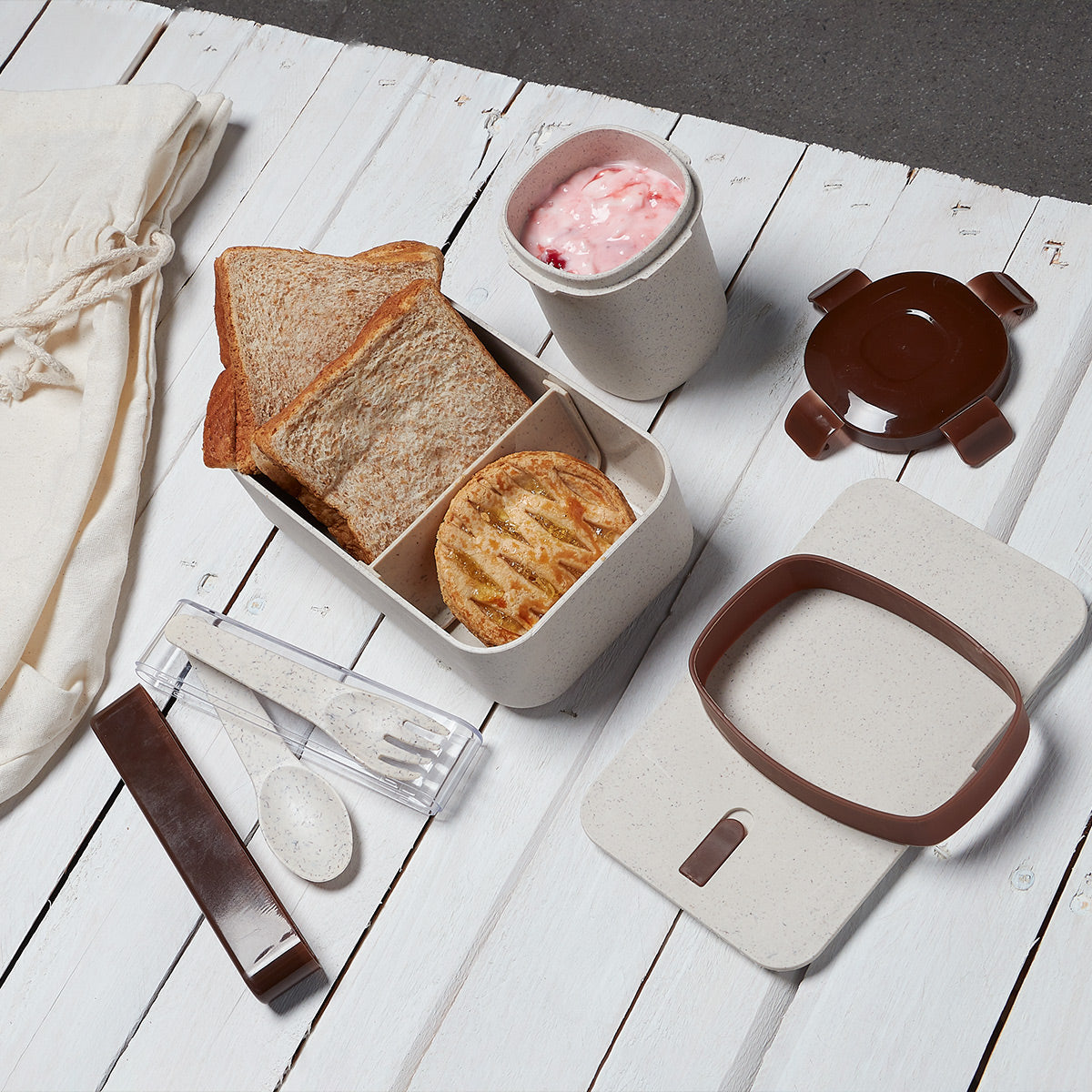 SET DE LONCHERA ECO THUN - BEIGE  - img 8