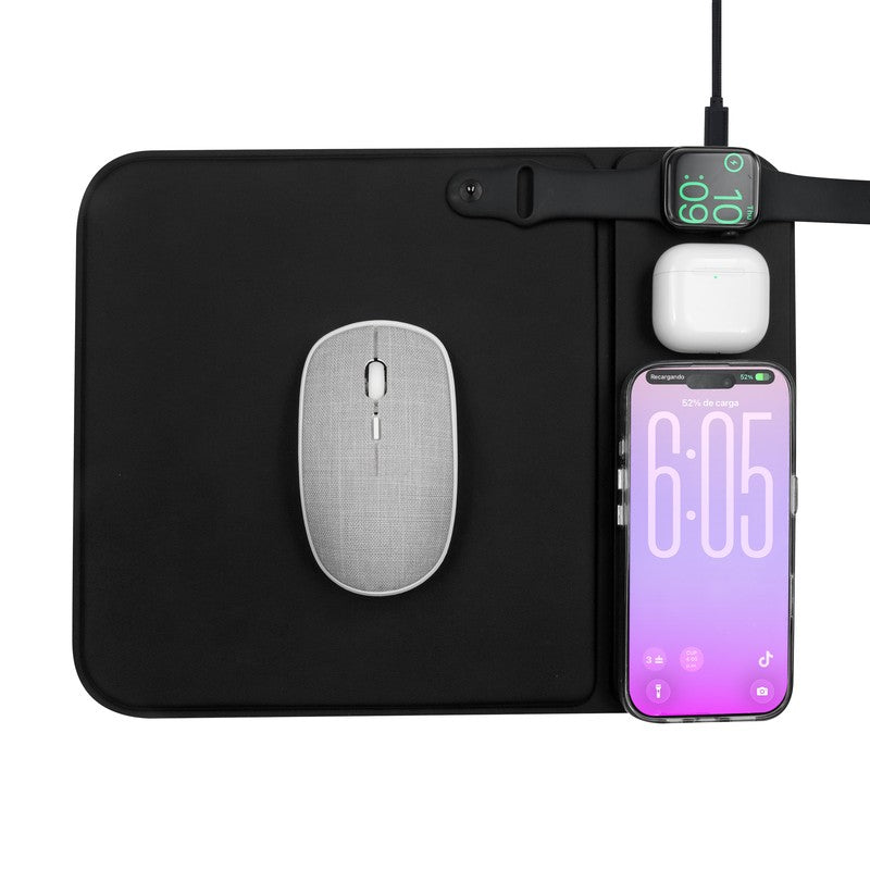 Mouse pad cargador iskra – artículo promocional personalizado en Monterrey | PROMOTIENDA