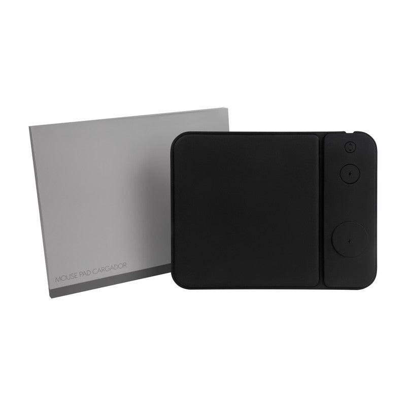 Mouse pad cargador iskra – artículo promocional personalizado en Monterrey | PROMOTIENDA