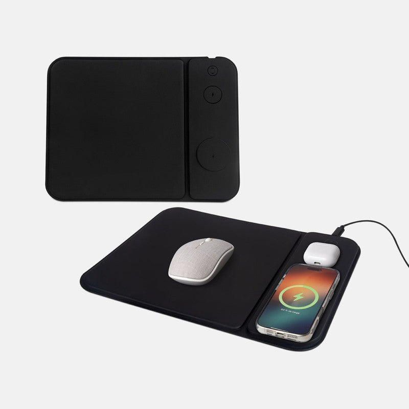 Mouse pad cargador iskra – artículo promocional personalizado en Monterrey | PROMOTIENDA
