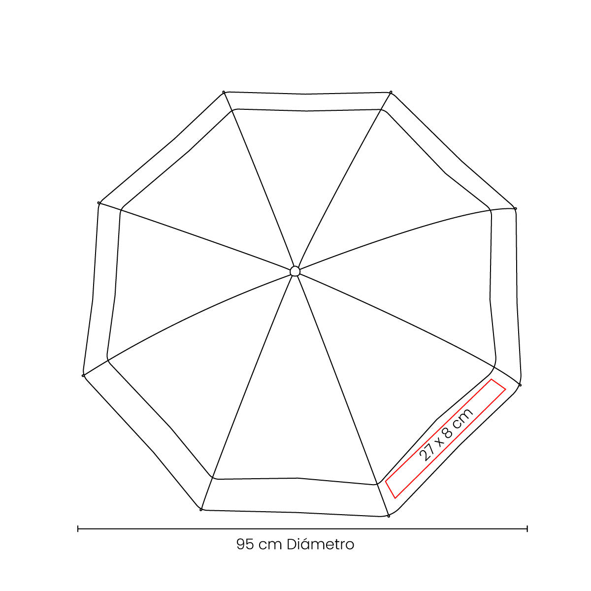 PARAGUAS TERUEL - Imagen Vectorial