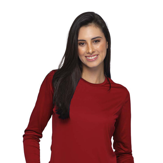DRY-FIT WOMEN'S LONG SLEEVE SPORTS T-SHIRT