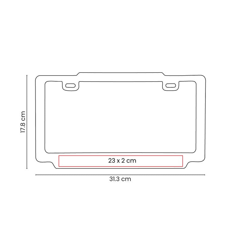 Porta placa varek – artículo promocional personalizado en Monterrey | PROMOTIENDA