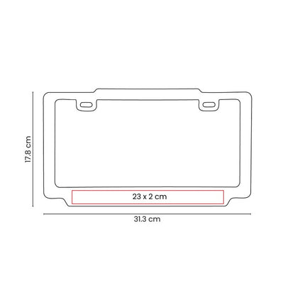 Porta placa varek – artículo promocional personalizado en Monterrey | PROMOTIENDA