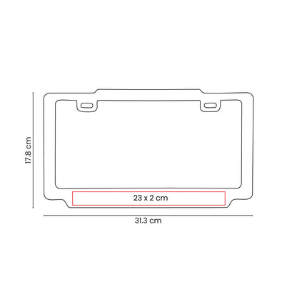 PORTA PLACA VAREK - Imagen Vectorial