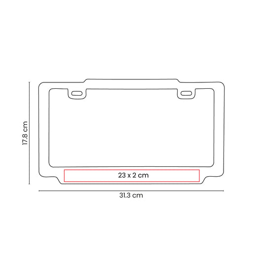 PORTA PLACA VAREK - Imagen Vectorial