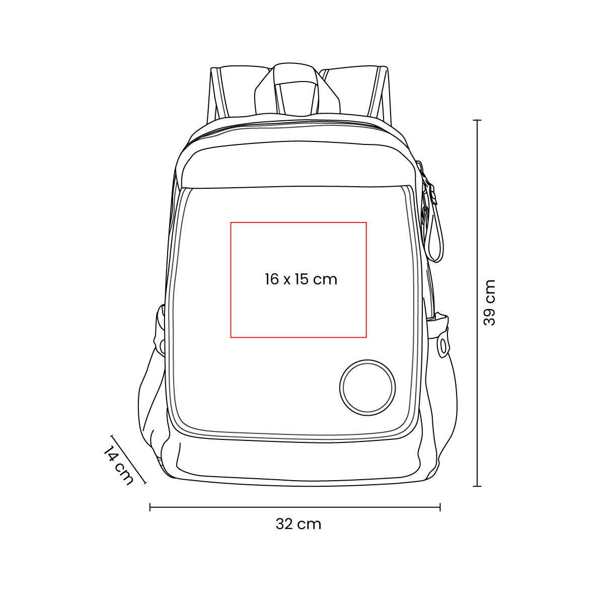 MOCHILA TIKAL - Imagen Vectorial