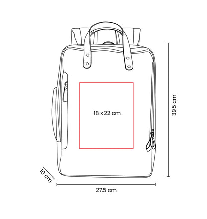 MOCHILA-PORTAFOLIO DARO - Imagen Vectorial