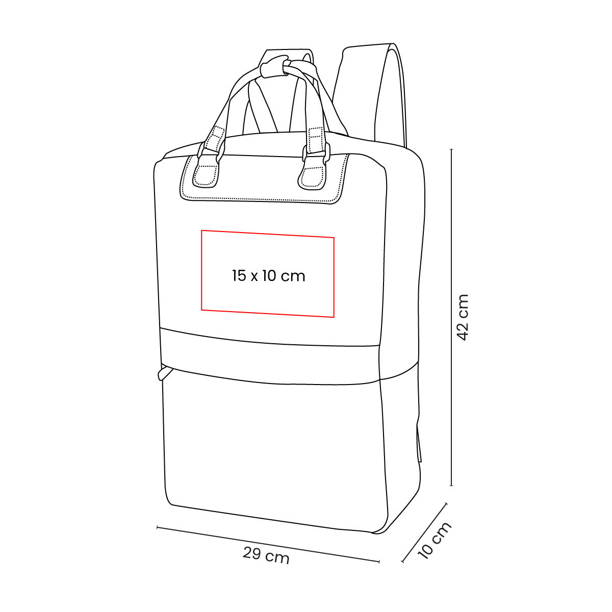 MOCHILA DUBLU - Imagen Vectorial
