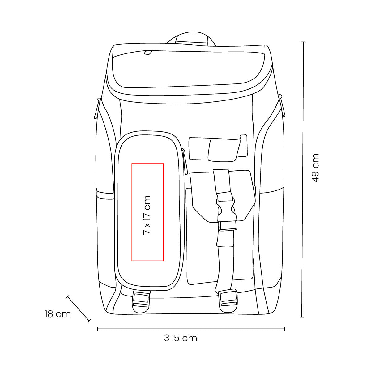 MOCHILA DABIR - Imagen Vectorial