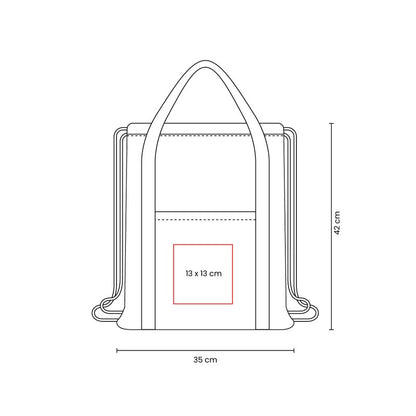 Bolsa-mochila vatt gris – artículo promocional personalizado en Monterrey | PROMOTIENDA