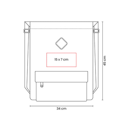 BOLSA-MOCHILA FLICKEN - Imagen Vectorial