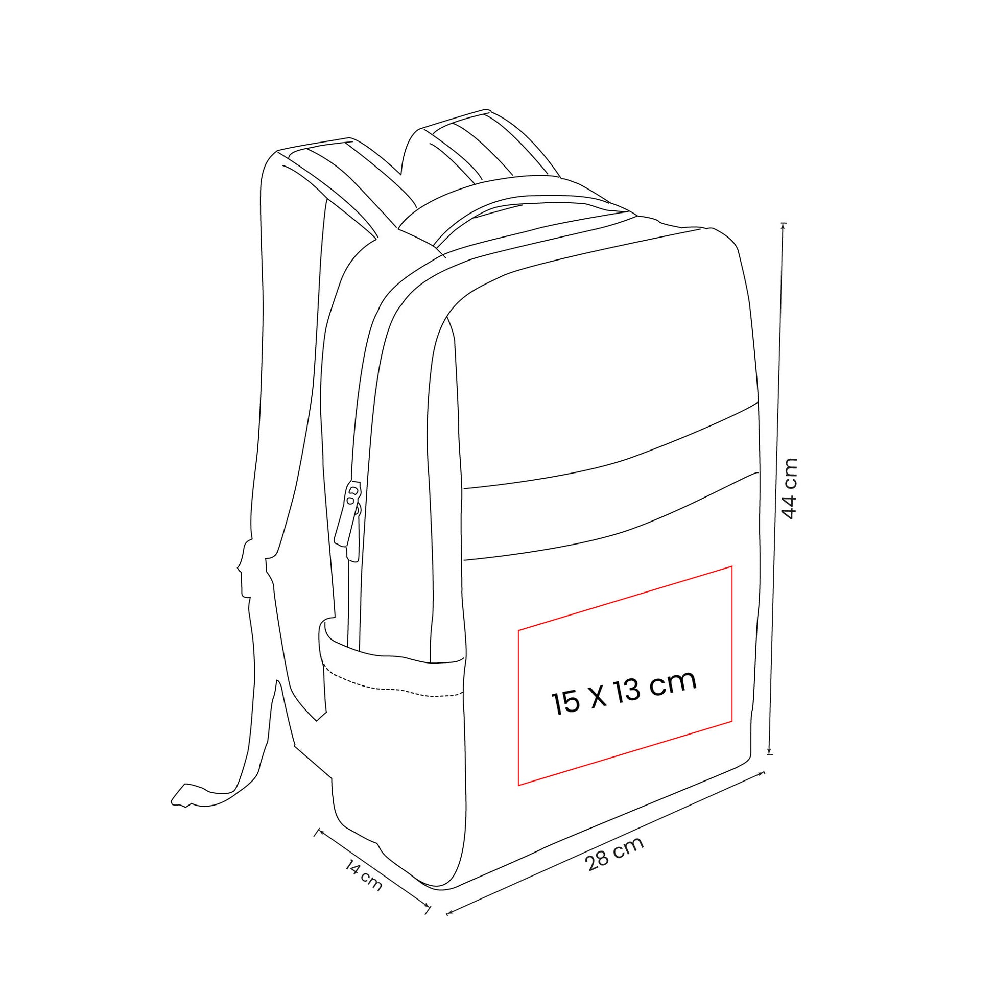 MOCHILA ZUIDAS - Imagen Vectorial