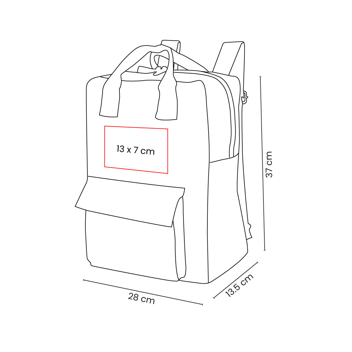 MOCHILA KIRAN - Imagen Vectorial