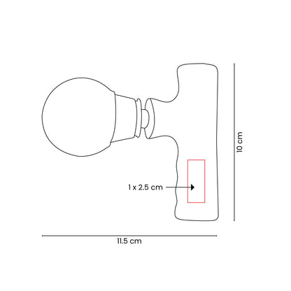 MASAJEADOR PORTATIL TARA - Imagen Vectorial