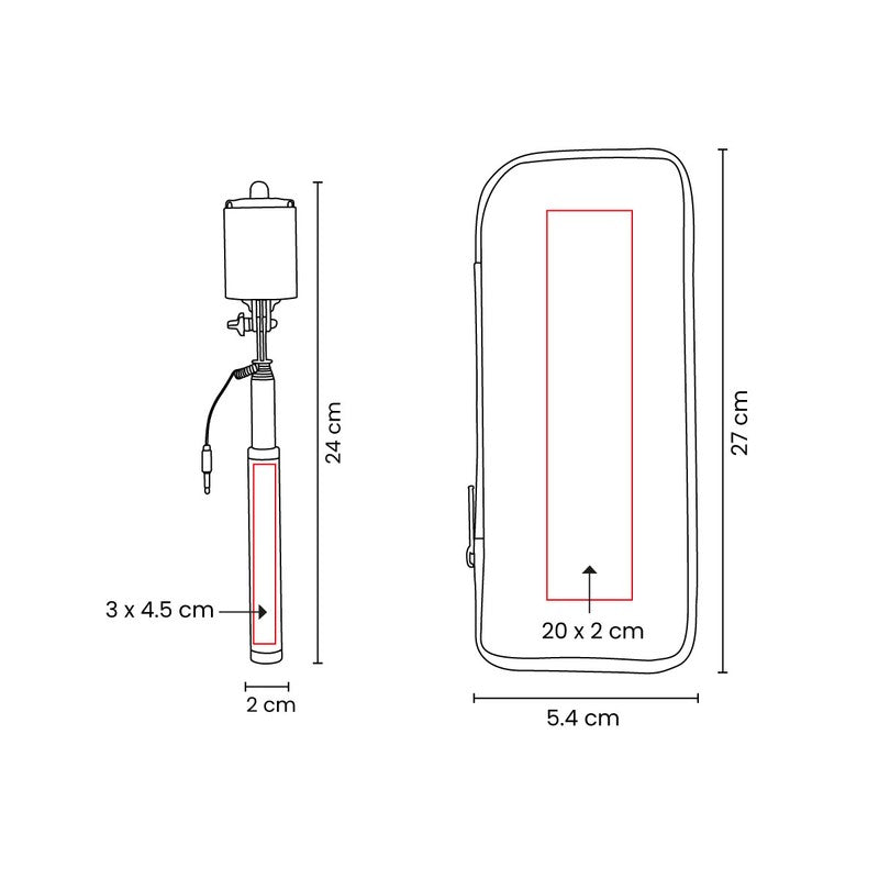Selfie stick surna – artículo promocional personalizado en Monterrey | PROMOTIENDA
