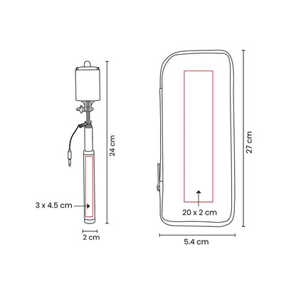 Selfie stick surna – artículo promocional personalizado en Monterrey | PROMOTIENDA
