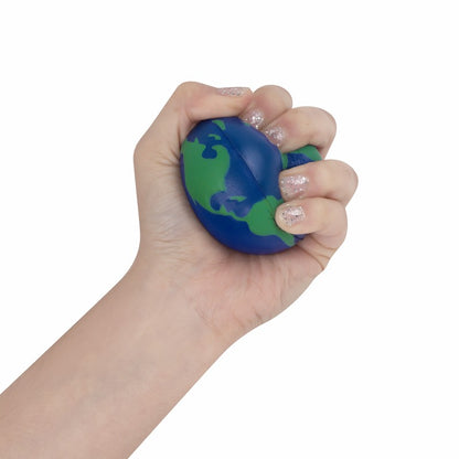 Pelota anti-stress mundo – artículo promocional personalizado en Monterrey | PROMOTIENDA