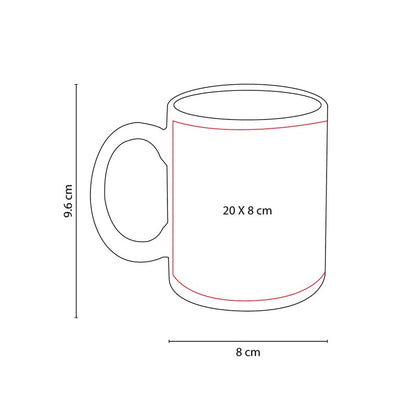 Taza para sublimar frisia – artículo promocional personalizado en Monterrey | PROMOTIENDA