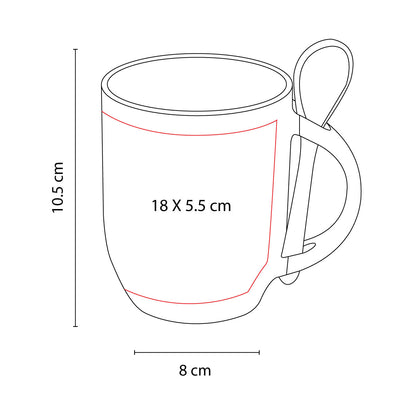 TAZA PARA SUBLIMAR MARGAO - Imagen Vectorial