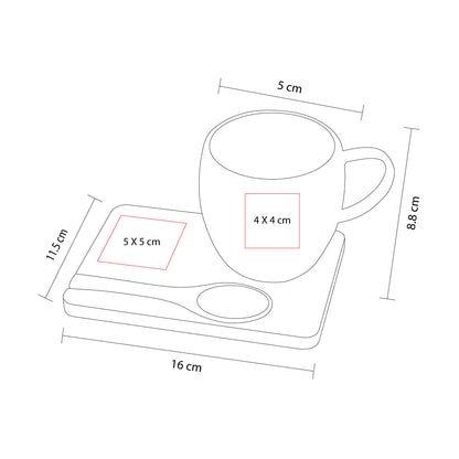 SET DE TAZA TISANA - Imagen Vectorial