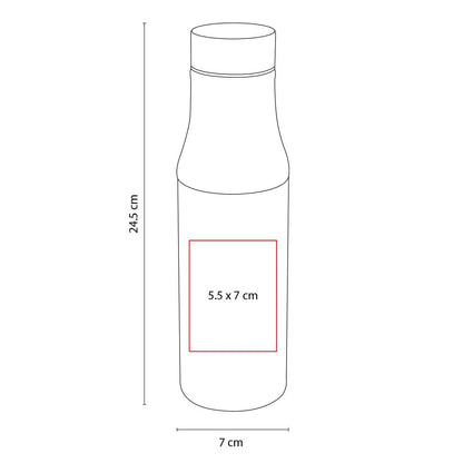 TERMO CON VIDRIO KAAP - Imagen Vectorial